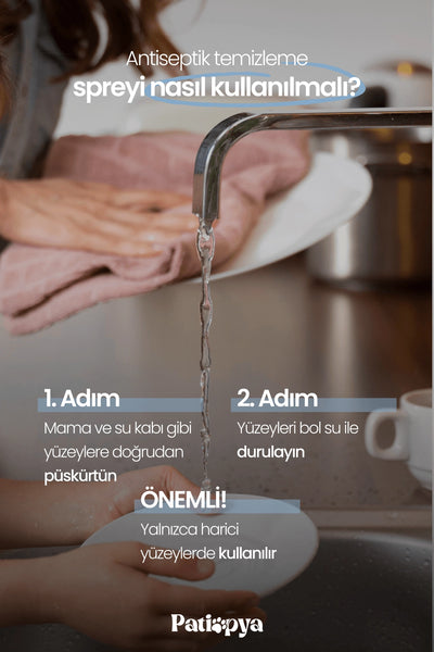 Mama Su Kapları Antiseptik Temizleme Spreyi 120ml